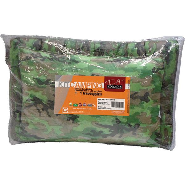 Kit Colchonete + Travesseiro Camping Maringá