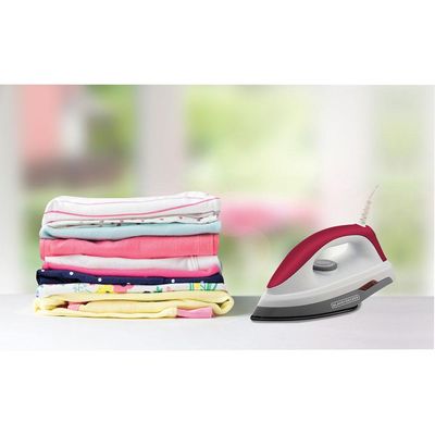 Ferro Seco Black & Decker F300 com Base de Alumínio Branco e Roxo 127V