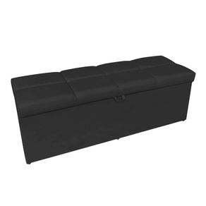 Calçadeira Nina 140 cm Suede Preto D'Rossi