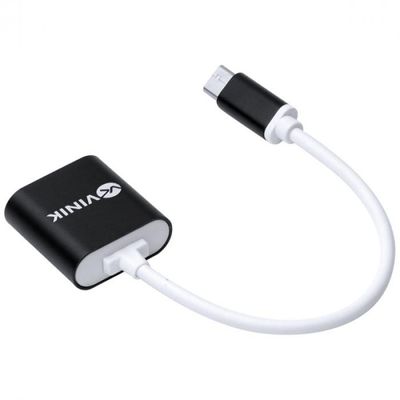 Adaptador P2 Duas Vias para USB Tipo C Fone + MICROFONE- ADFMUSBTC