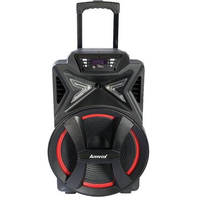 Caixa Amplificada Bluetooth 500WRMS Amvox ACA 501 NEW com Entradas USB e SD