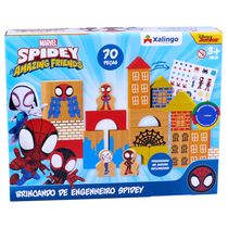 Brincando de Engenheiro Spidey com 70 Blocos Xalingo