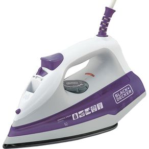 Ferro-a-Vapor-com-Base-Antiaderente-1200W-Black---Decker-FX1000-Roxo-Branco-220V-1630725