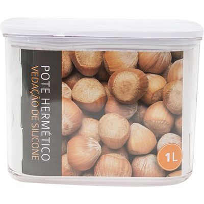 Pote Hermético 1L Cazza Retangular