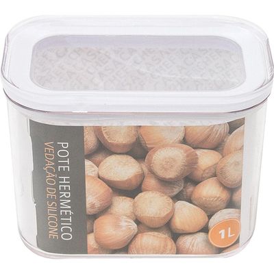 Pote Hermético 1L Cazza Retangular