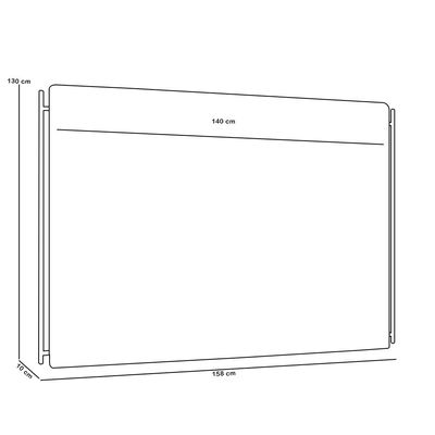 Cabeceira Cama Box Casal 140cm Estofada Goya P05 Veludo Cinza - Lyam Decor