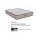 Conjunto Box Queen: Colchão Espuma Orthoflex D33 Milão Double Face + Base CRC Suede Clean(158x198)