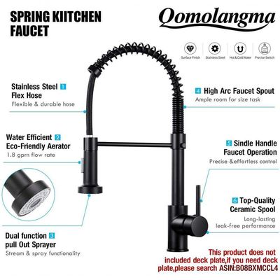 Torneira Gourmet Retratil Misturador Monocomando Cozinha Agua Quente Frio