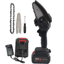 Mini Motosserra Eletrica 48v De Mao Sem Fio Portatil