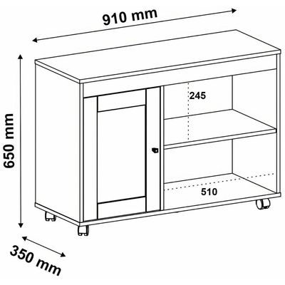 Rack Sala Tv 42 Sampa 2 Nichos Porta E Prateleiras Cinamomo/off White