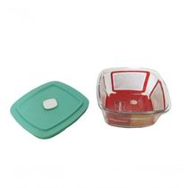 Kit 3 Facilita Marinex De Vidro 500 Ml Com Tampa Hermética