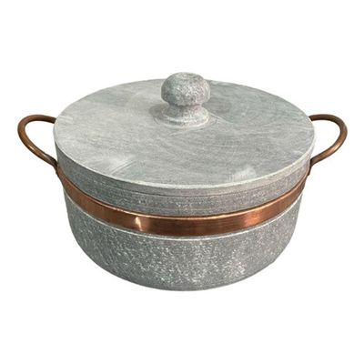 Kit Panela + Frigideira De Pedra Sabão
