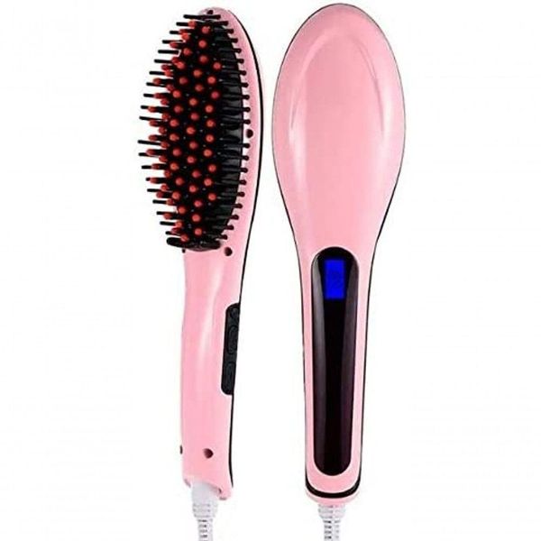 Escova Mágica Alisadora Fast Hair Straightener Bivolt Bivolt