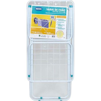 Varal De Chão Com Abas Retrátil Slim Mor