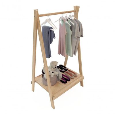 Cabideiro Arara Infantil Montessariana Para Quarto