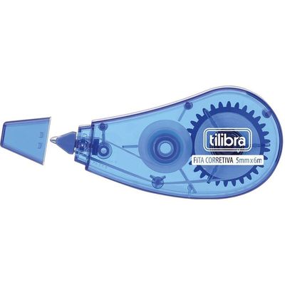 Corretivo Em Fita 5mm X 6m Tilibra Azul