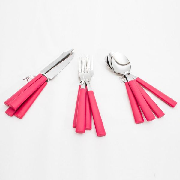 Faqueiro 12 Peças Colore Vermelho