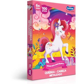 Quebra-cabeca-100-Pecas-Reino-dos-Unicornios-2573-Toyster-1666908