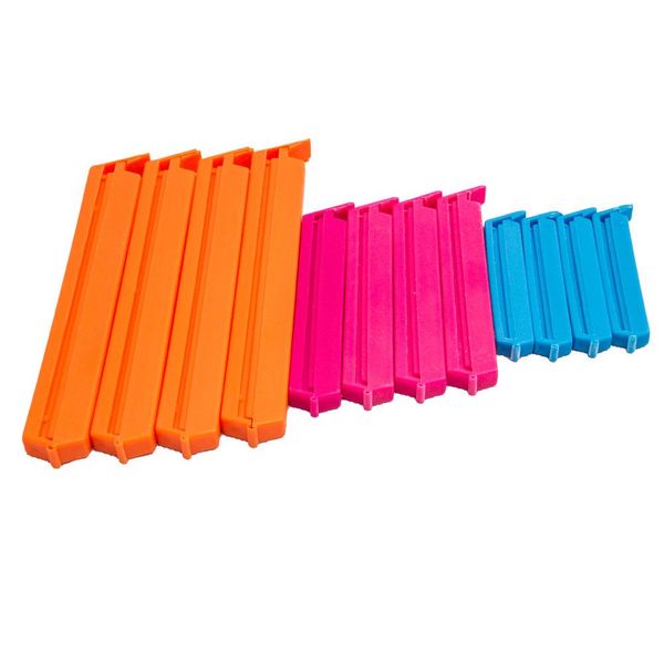 Conjunto de Clips para Embalagem Colorido com 12 Peças