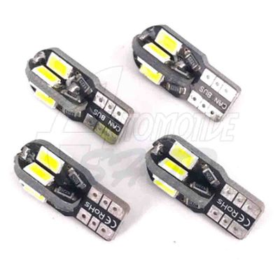 Lampada Pingo T10 5W 8 Leds SMD TORRE Super Bco CAMBUS Un