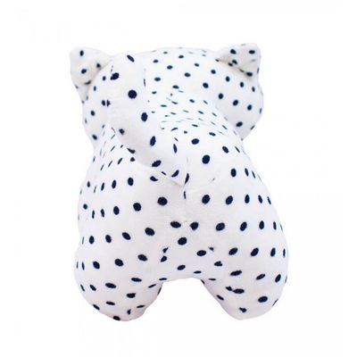 Pelúcia Gato Branco Pintas Pretas 30cm