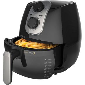 Fritadeira Elétrica Air Fryer 2,6 Litros Cadence Cook Fryer FRT525 Preta 220V Menor preço em Fritadeira Elétrica Air Fryer 2,6 Litros Cadence Cook Fryer FRT525 Preta 220V