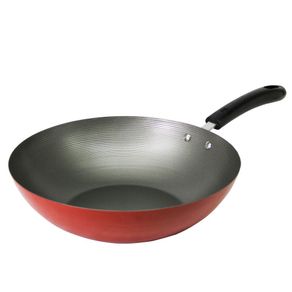 Frigideira Wok 30cm Antiaderente Casa do Chef Vermelha Menor preço em Frigideira Wok 30cm Antiaderente Casa do Chef Vermelha
