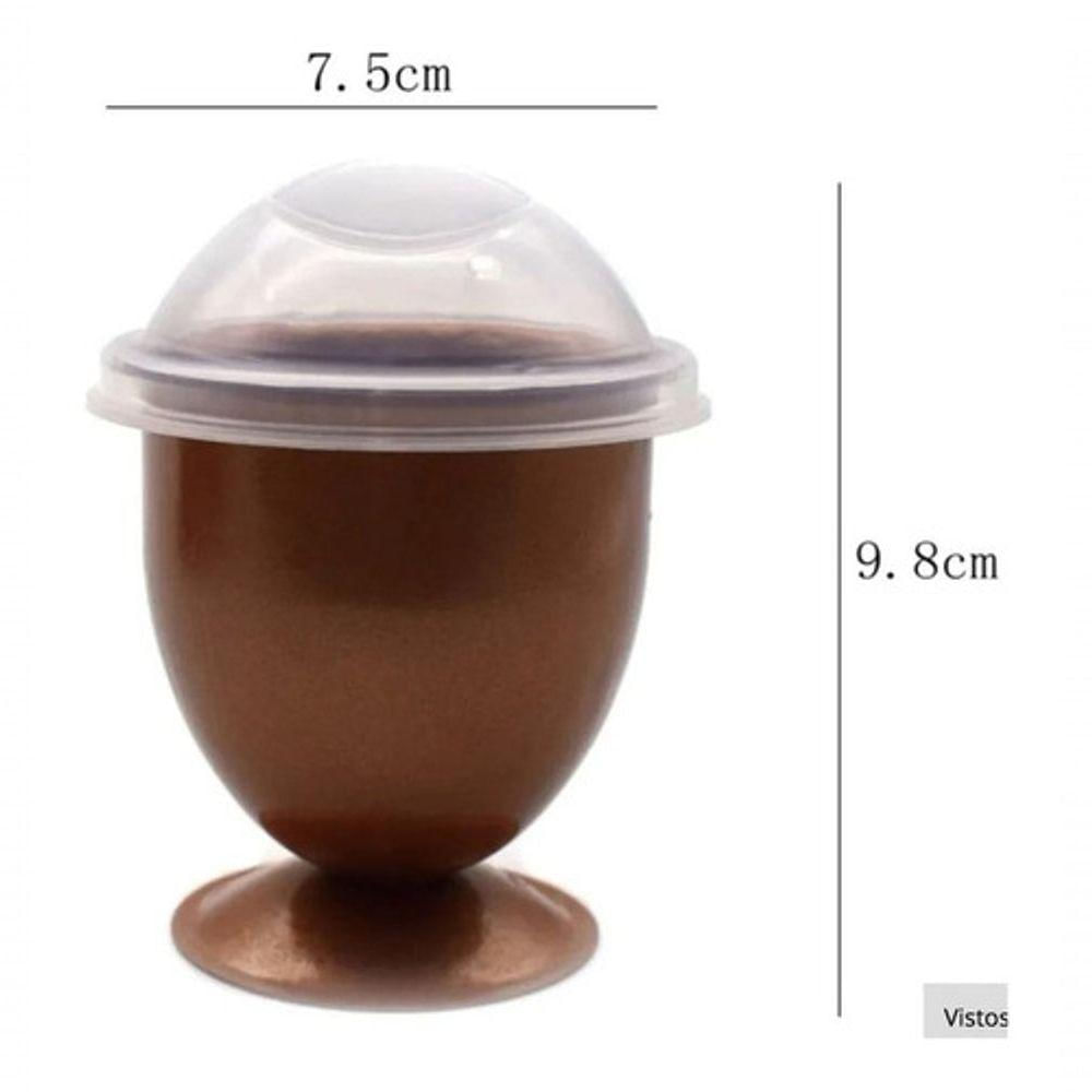 Forma Ovos Copper Eggs Xl Maker Metal 4 Copos Cozinha