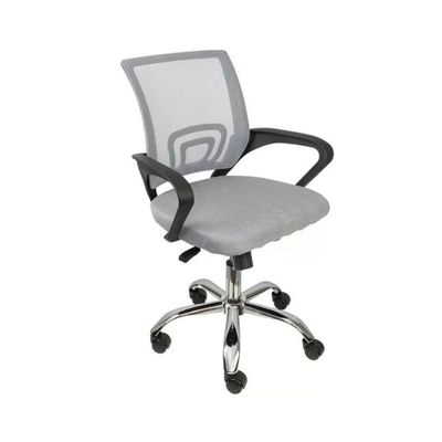 Kit 15 Cadeiras De Escritório Begonia Tela Mesh Ergonômico Cinza