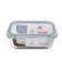 Pote de Vidro Retangular 640ml Cazza