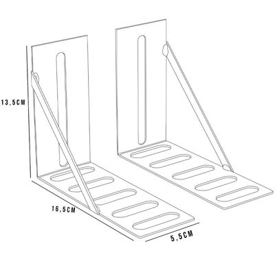 Kit 03 Pares Frame Adaptador Para Cabeceira Cama Box L02 Casal Queen King Solteiro - Lyam Decor