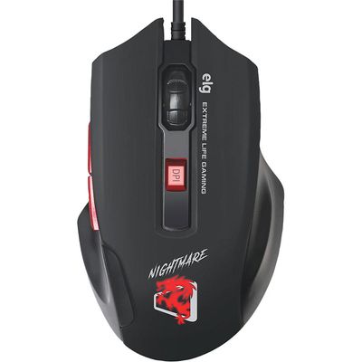 Mouse Gamer USB ELG Night Mare MGNM