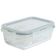 Pote de Vidro Retangular 370ml Cazza