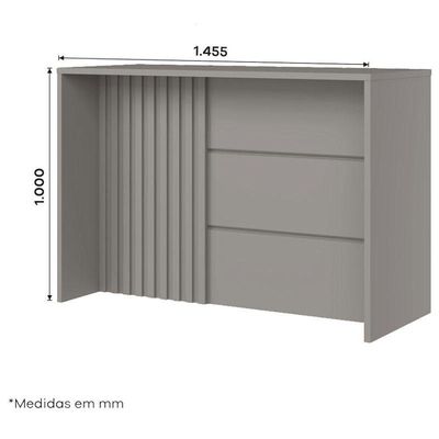 Bancada Gourmet Americana Cinza Hp - Henn