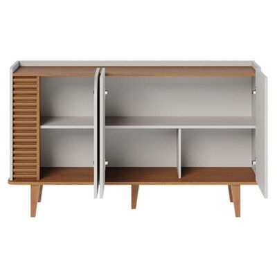 Aparador Buffet Jurerê Off White Matte Freijó - Colibri