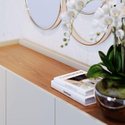 Aparador Buffet Jurerê Off White Matte Freijó - Colibri
