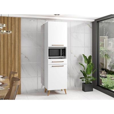 Paneleiro Para Micro-ondas Favorita Branco Lacca - Zanzini
