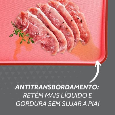 Tábua De Corte Dupla Face Ichef Polishop - Smart Cut - Red | Red