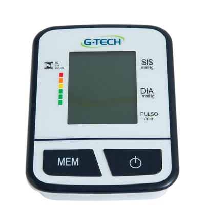 Aparelho de Pressão Digital Automático de Braço G-Tech BSP11 com Detecção de Arritmia e Data/Hora