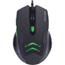Mouse com Mousepad Gamer USB Multilaser MO273 Verde