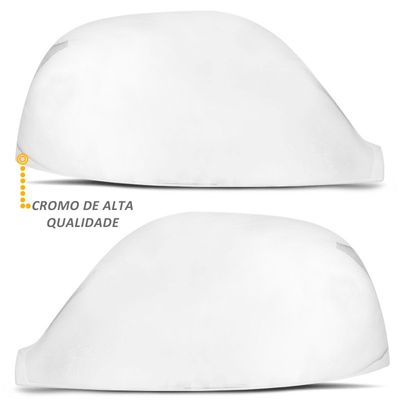 Aplique Capa Cromada Retrovisor Maçaneta + Tampa Amarok 2013