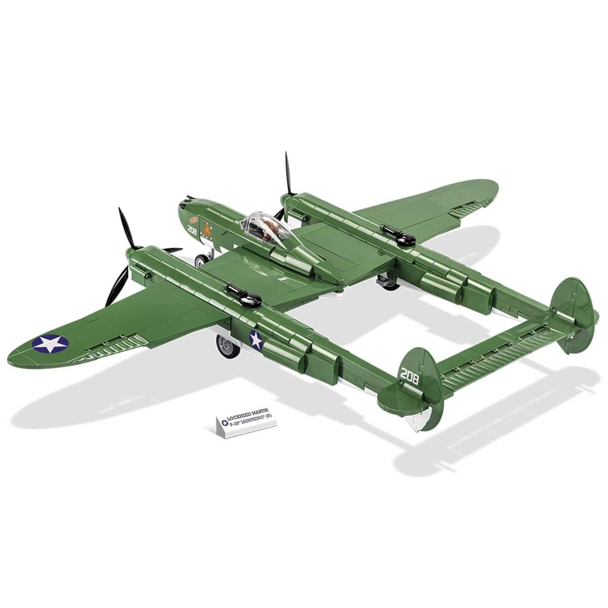 Avião Militar Americano Lockheed P-38 Lightning - Cobi 5726