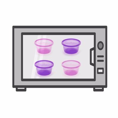 Kit 4 Potes Infantis Multiuso 236ml Infanti Rosa e Roxo