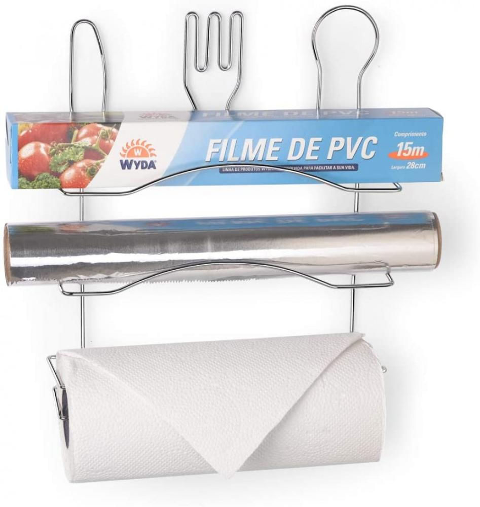 Suporte para Tres Rolos Querida Cromado - Arthi