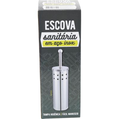 Escova Sanitária com Suporte Inox Cazza
