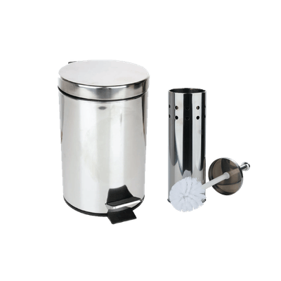 Kit Lixeira 3l com Escova Sanitária Inox