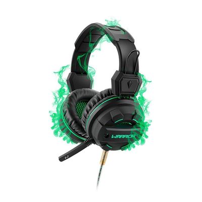 Headset Gamer , Usb E P2 Com Led Verde, Fone De Ouvido C- Microfone