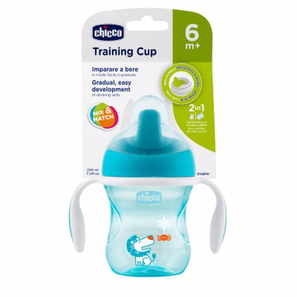 Copo de Treinamento 6m+ Chicco Azul