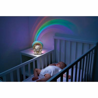 Luminária Projetor Rainbow Bear Chicco Bege