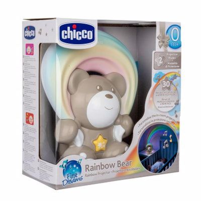Luminária Projetor Rainbow Bear Chicco Bege